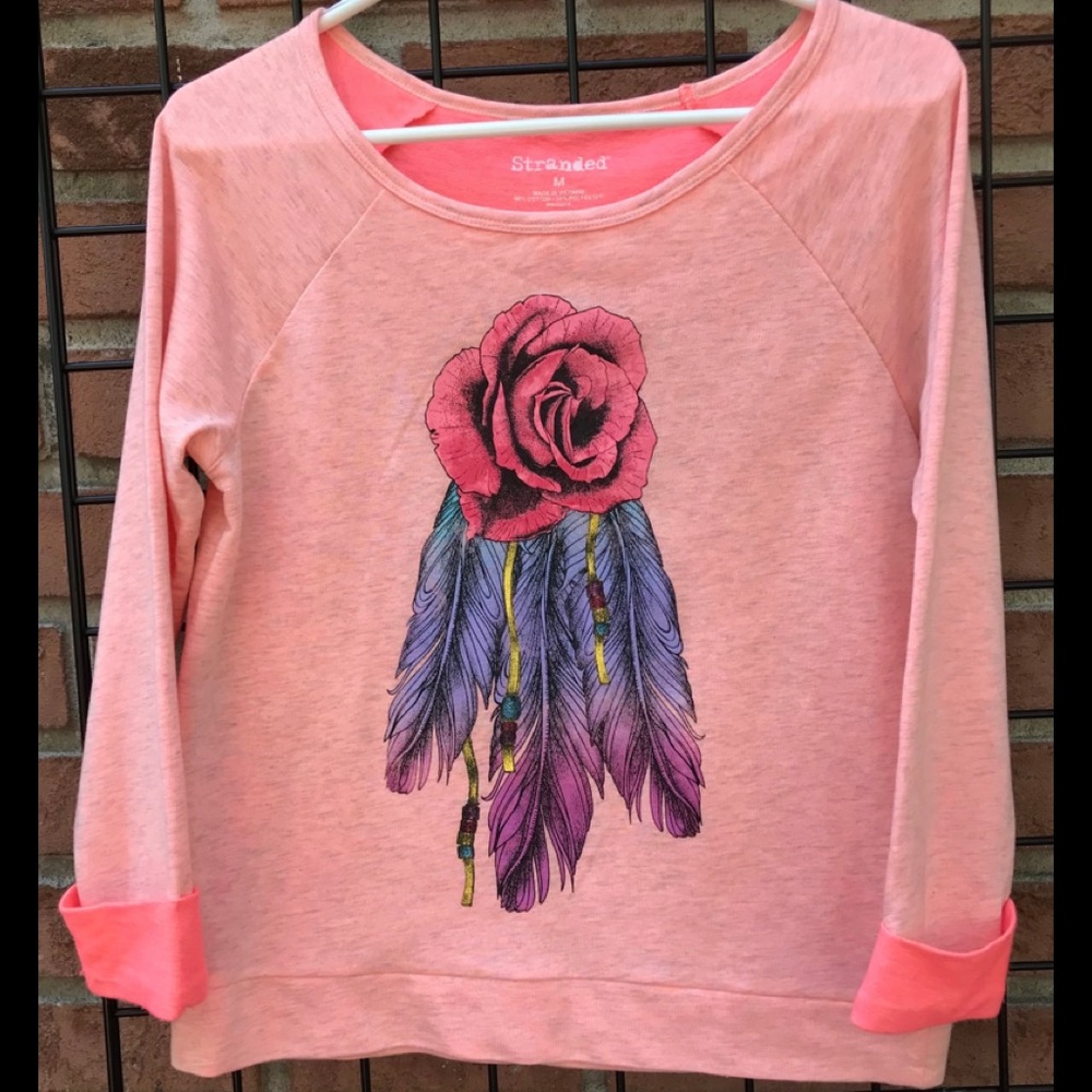 Stranded Longsleeve Sleeve Sweater Med